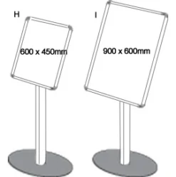 Freestanding Aluminium Frame Shield Whiteboard -Rubbermaid Shop 006891
