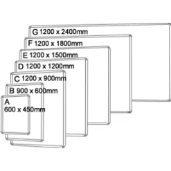 Coloured Frame Shield Whiteboard -Rubbermaid Shop 006896