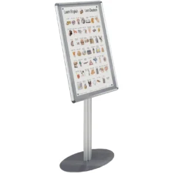 Freestanding Aluminium Framed Shield Noticeboard