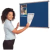 Express Stock Aluminium Frame Shield Noticeboards