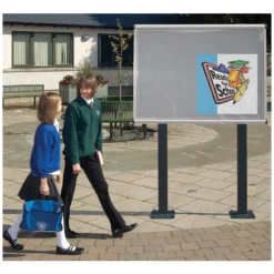 Shield Exterior Post Mounted Showcases - Bolted