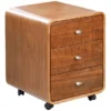Spectrum Walnut Real Wood Veneer Pedestal