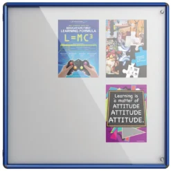 Shield Coloured Frame Tamperproof Noticeboards
