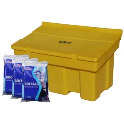 Stackable 350 Litre Grit Bin & De-icing Salt Bundle