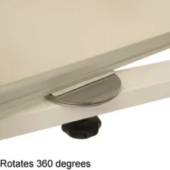 Mobile Non-Magnetic Pivoted Whiteboard -Rubbermaid Shop 025051