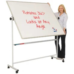 Mobile Magnetic Swivel Teaching Whiteboards