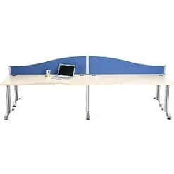 Alpha Plus Executive Wave Desk Screens -Rubbermaid Shop 027124