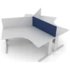 Elite Kassini Contract Rectangular 120 Degree Desk Screens