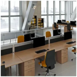 Elite Linnea Elevate Double Bench Fabric Screens With Management Rail -Rubbermaid Shop 036530