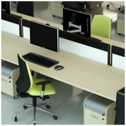 Elite Linnea Elevate Double Bench Fabric Screens With Management Rail -Rubbermaid Shop 036532