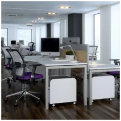 Elite Linnea Elevate Double Bench Wood Screens With Management Rail -Rubbermaid Shop 036564