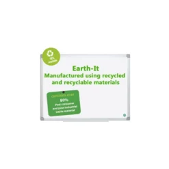 Bi-Office Earth-It Dryerase Board Aluminium Frame