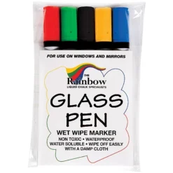 Glass And Blackboard Narrow Tip Coloured Marker Pens