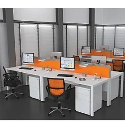 Presence Bench Curved Desktop Screen -Rubbermaid Shop 045615