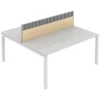 Elite Matrix Double Bench Wood System Screen With Management Rail
