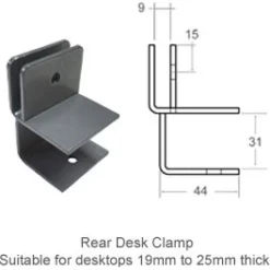 Luminous Rectangular Acrylic Desktop Screens -Rubbermaid Shop 070624