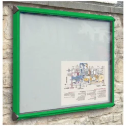 Coloured Frame Exterior Shield Showcases
