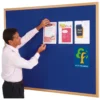 Eco-Friendly Light Oak Framed Noticeboards