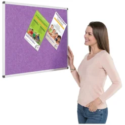 Eco-Colour Aluminium Framed Resist-A-Flame Noticeboards