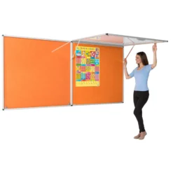 Eco-Colour Corridor Resist-A-Flame Tamperproof Noticeboards -Rubbermaid Shop 078517