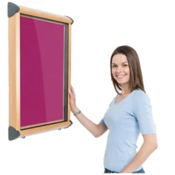 Shield Wood Effect Interior Showcases -Rubbermaid Shop 078647