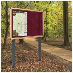 Shield Wood Effect Exterior Showcases With Sunken Posts -Rubbermaid Shop 078763