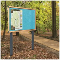 Shield Wood Effect Exterior Showcases With Sunken Posts -Rubbermaid Shop 078764