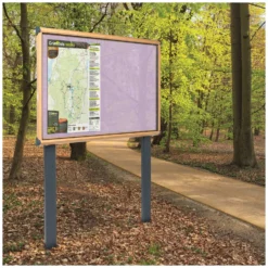 Shield Wood Effect Exterior Showcases With Sunken Posts -Rubbermaid Shop 078766