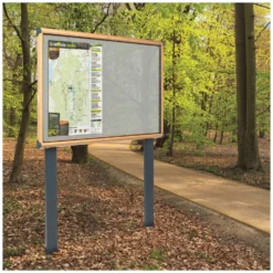 Shield Wood Effect Exterior Showcases With Sunken Posts -Rubbermaid Shop 078767