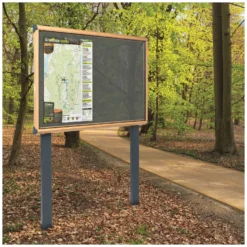 Shield Wood Effect Exterior Showcases With Sunken Posts -Rubbermaid Shop 078769