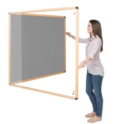 Shield Wood Effect Eco-Colour Tamperproof Noticeboards -Rubbermaid Shop 078787