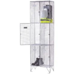 Personal Effects Wire Mesh Lockers -Rubbermaid Shop 081802