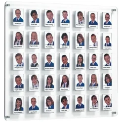 Crystal Wall Class/Staff Board 35 Pockets