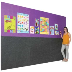 Eco-Colour Frameless Resist-A-Flame Noticeboards -Rubbermaid Shop 085461