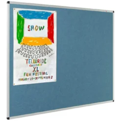 Eco-Colour Aluminium Framed Resist-A-Flame Noticeboards -Rubbermaid Shop 085471