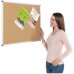 Eco-Colour Aluminium Framed Resist-A-Flame Noticeboards -Rubbermaid Shop 085472