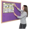 Eco-Colour Light Oak Noticeboards