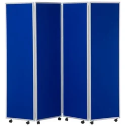 Concertina 4 Panel Mobile Display & Room Dividers -Rubbermaid Shop 086128