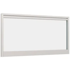Lumiere Glazed Straight Desk Mounted Screens With Single Tool Rail -Rubbermaid Shop 086225