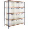 BiG340 Shelving Bay With 12 X 84 Litre Really Useful Boxes