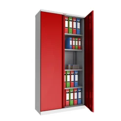 Phoenix SCL Series Steel Storage Cupboards - 2 Door 4 Shelf With Key Lock -Rubbermaid Shop 104713