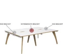 Collab Fabric Screens For Back To Back Desks -Rubbermaid Shop 104927