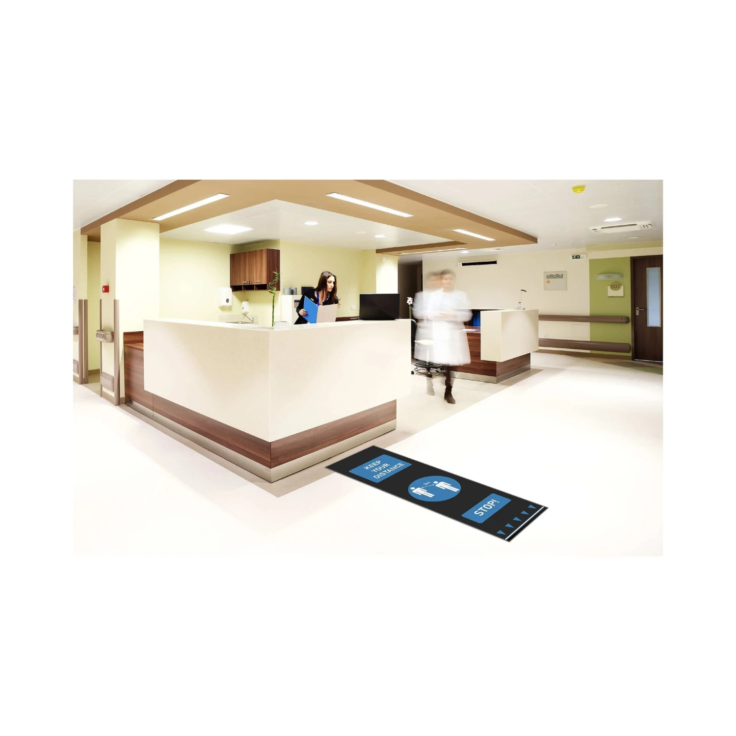 Coba Social Distancing Floor Mats - Keep Your Distance People 3 Coba Social Distancing Floor Mats - Keep Your Distance People - Image 3