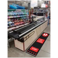 Coba Social Distancing Floor Mats - Keep Your Distance Footsteps 6 Coba Social Distancing Floor Mats - Keep Your Distance Footsteps -Rubbermaid Shop 105646