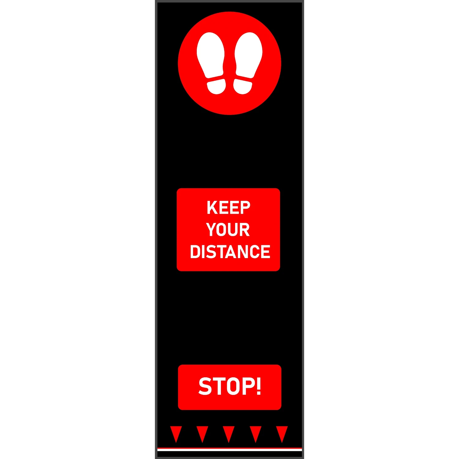 Coba Social Distancing Floor Mats - Keep Your Distance Footsteps 1 Coba Social Distancing Floor Mats - Keep Your Distance Footsteps