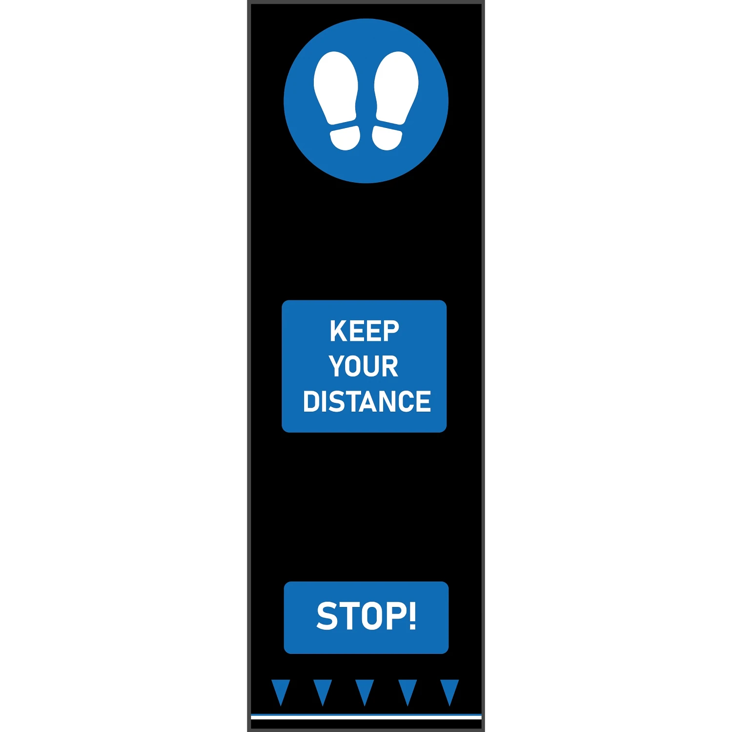 Coba Social Distancing Floor Mats - Keep Your Distance Footsteps 2 Coba Social Distancing Floor Mats - Keep Your Distance Footsteps - Image 2
