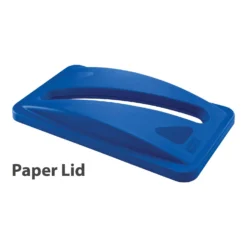Rubbermaid Blue Recycling Slim Jim Vented Bin With Lid -Rubbermaid Shop 105773 scaled