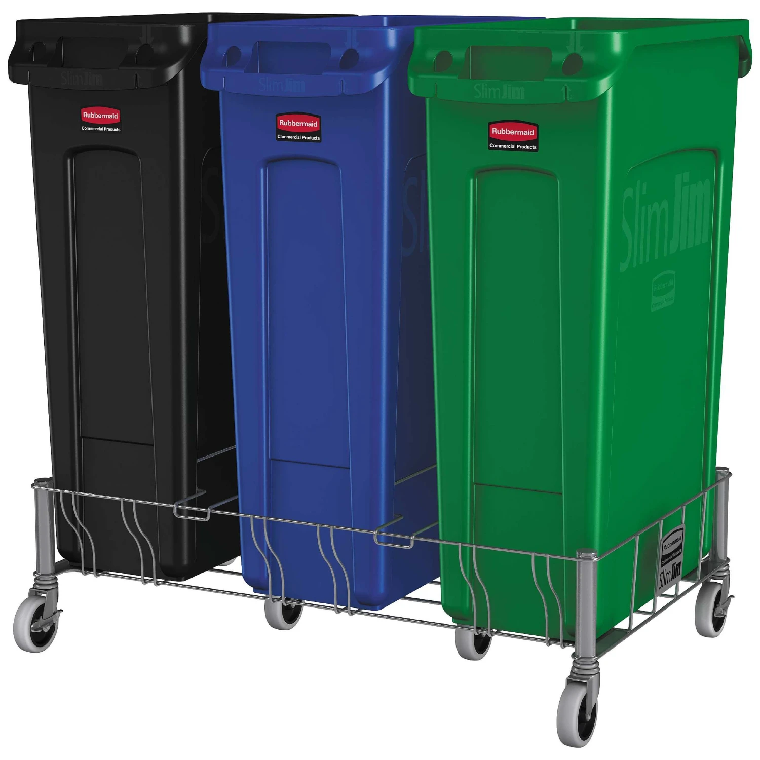 Rubbermaid Stainless Steel Slim Jim Dollies 6 Rubbermaid Stainless Steel Slim Jim Dollies - Image 6