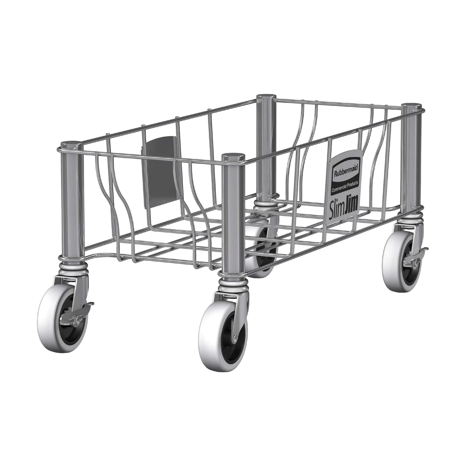 Rubbermaid Stainless Steel Slim Jim Dollies 1 Rubbermaid Stainless Steel Slim Jim Dollies