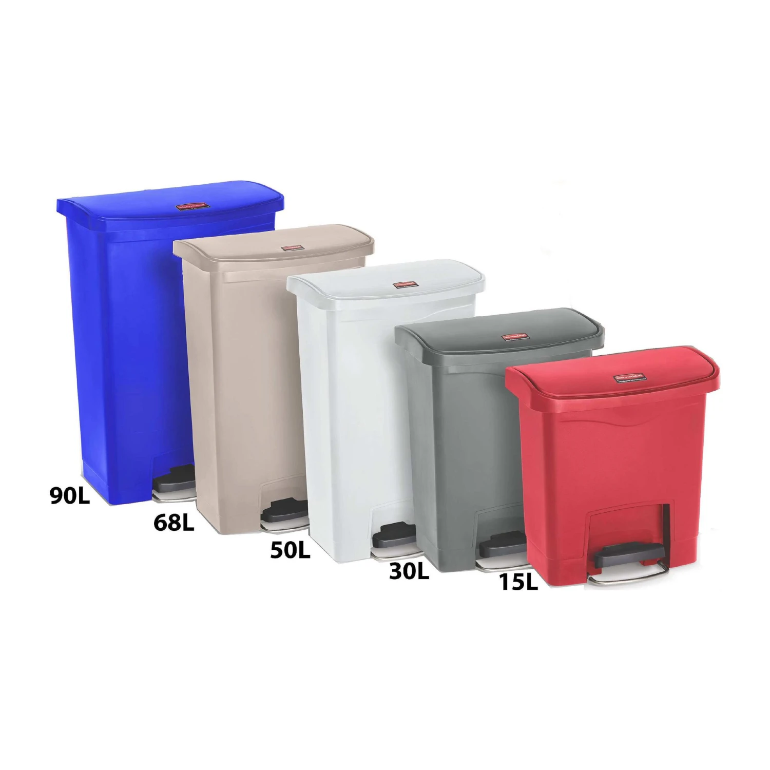 Rubbermaid Slim Jim Front Step-On Resin Waste Containers 2 Rubbermaid Slim Jim Front Step-On Resin Waste Containers - Image 2